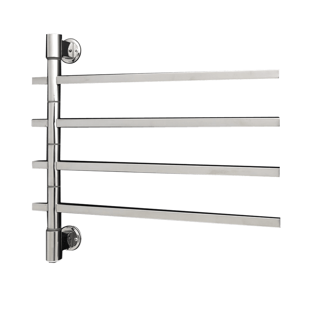 Thermorail Stainless Steel Swivel Square Profile Heated Towel Rail